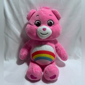 Care Bears Basic Fun Soft Pink Plush 12" Cheer Bear‎ Stuffed Animal Rainbow